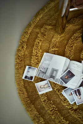 HKliving vloerkleed Seaweed rond