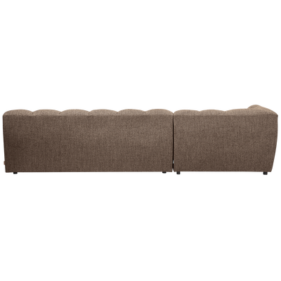 Allure chaise longue links geweven stof naturel melange