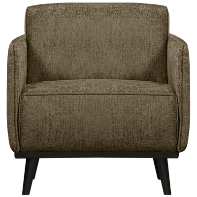 Statement fauteuil met arm chenille velvet perzikroze