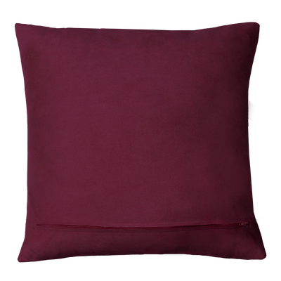 Kussen ruit suède aubergine