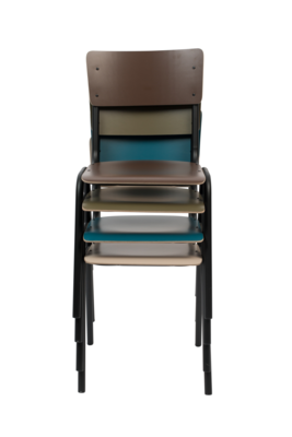 Zuiver Back To School Stoel Matt - Set van 4