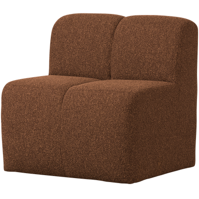 Mojo eetbank 84 cm met rugleuning wollig bruin