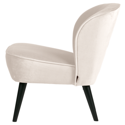 Sara fauteuil velvet off white [fsc]