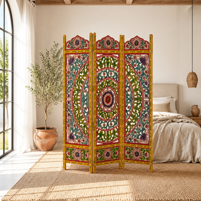 Niam - Handgesneden Mangohouten Roomdivider 