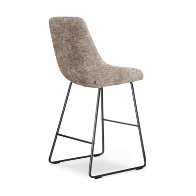 Barkruk Nino-Isa zwart onderstel - 75 cm