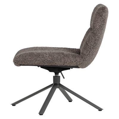 Soren verstelbare draaifauteuil wollig grijs
