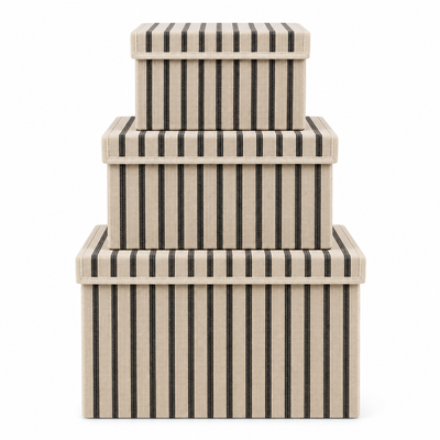 Opbergdoos Auri stripe black