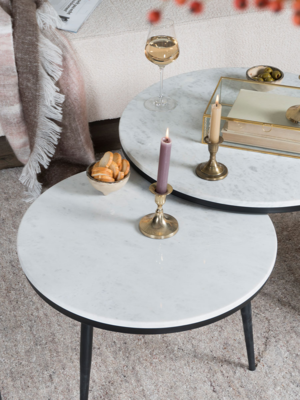 Salontafel Melle - Marmer - 55 cm