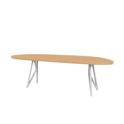 Studio HENK tafel Butterfly Blob - wit frame, hardwax light 3041