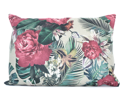 Kussen linnenlook Flower Leaves
