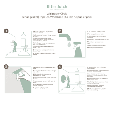 Behangcirkel Little Farm (100 cm)