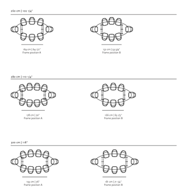 Studio HENK tafel Butterfly Ovaal - zwart frame, zwarte beits