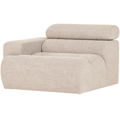 Novi 1-zits element arm links boucle karamelbruin
