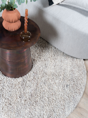 Vloerkleed Berbero Pelosa Beige 101 - Rond