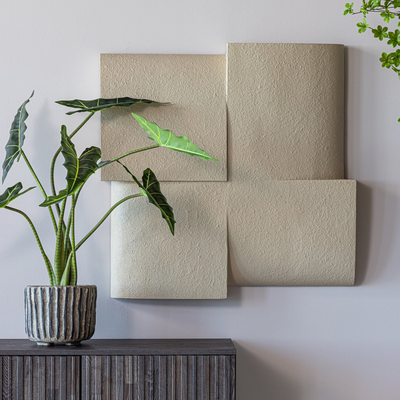 Tide wanddeco betonlook zand