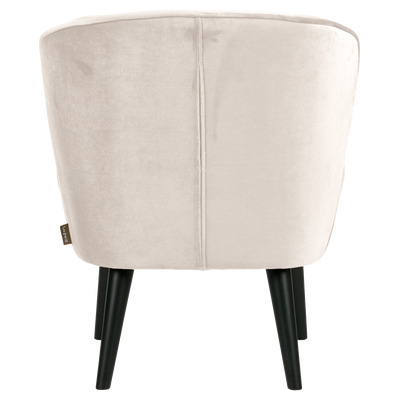 Sara fauteuil velvet off white [fsc]