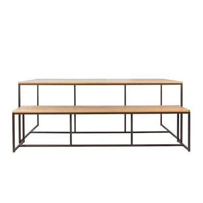 Tafel Soho - Anodic bruin/eiken