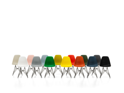 Vitra stoel Eames DSR Basic dark onderstel