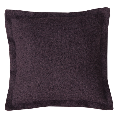 Kussen wol boucle dark chocolate