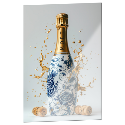 Delft Blue Champagne Splash