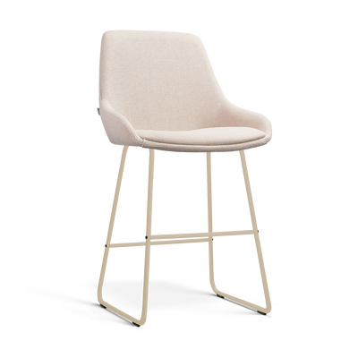 Barkruk Nino-Isa beige onderstel 65 cm