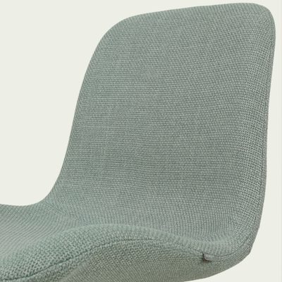 Barkruk Nino-Fé wit onderstel rib beige 75 cm