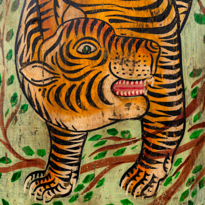 Muurpaneel hout Vaachaspati