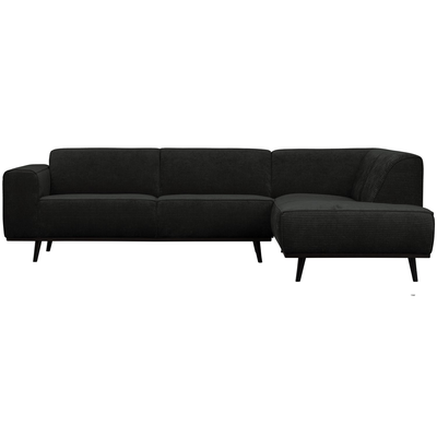 Statement hoekbank rechts chenille velvet terra