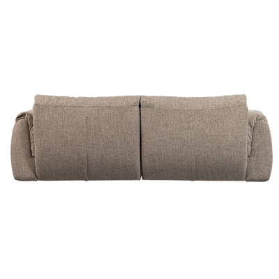 Baggy 2-zits bank 3d chenille middenbruin