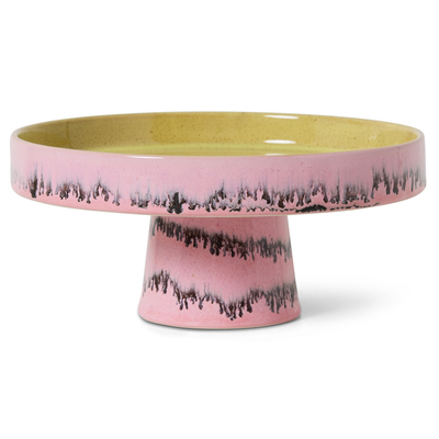 HKliving Servies 70's Ceramics taartplateau bubble