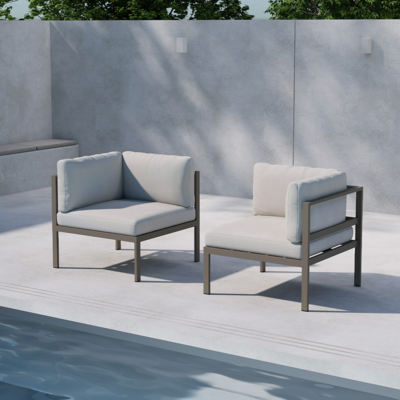 Modulair tuin hoekelement Glen