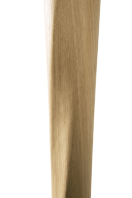 Ethnicraft - Torsion eettafel rond - eiken/eiken zwart - hoogte: standaard 76 cm
