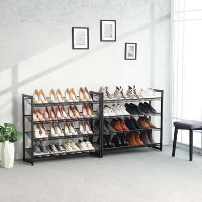 Schoenenrek 2 x (stapelbaar) met 4 niveaus Indusign