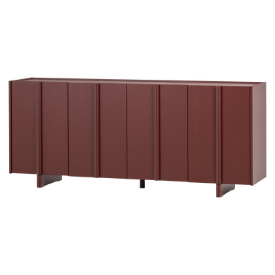 Basu dressoir grenen bordeauxrood [fsc]