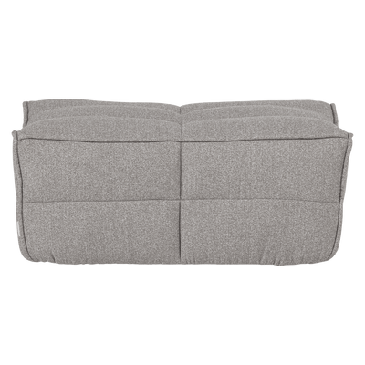 Cluster hocker velvet warm taupe