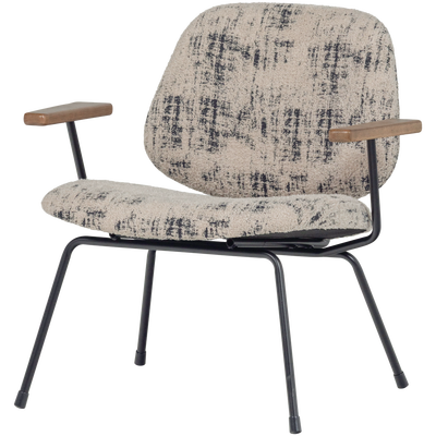 Aure fauteuil chenille beige/zwart