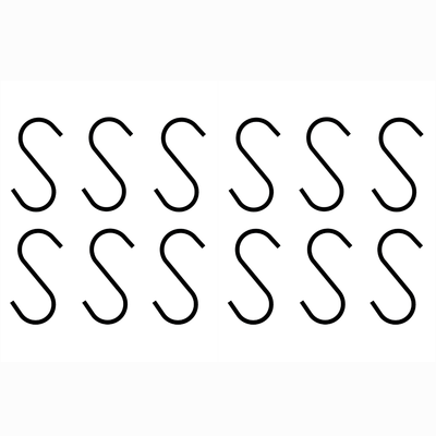 S-haakjes - set van 12