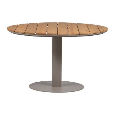 Vela tuintafel rond o122cm hout/aluminium naturel/zand [fsc]