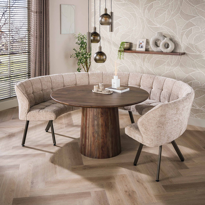 Eetkamerbank Bedford Rond
