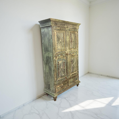 kast 2 deur 2 la blauw uniek