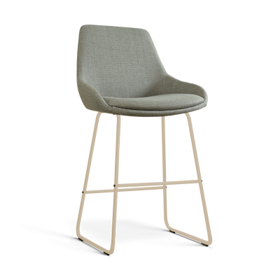 Barkruk Nino-Isa beige onderstel 65 cm