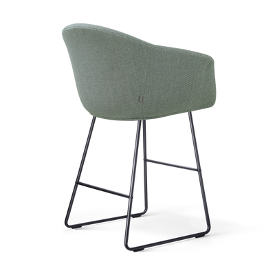 Barkruk Nino-Otis gestoffeerd met zwart onderstel (zithoogte 65 cm)