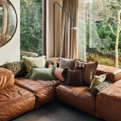 HKliving Sierkussen linen magnolia