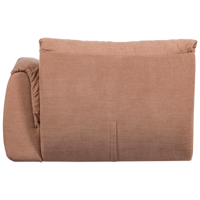 Baggy 1-zits element met arm rechts geweven chenille bruin
