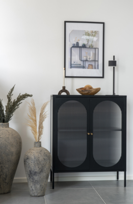 Metalen vitrinekast Abbey - 90 x 110 cm