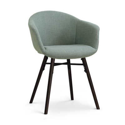 Eetkamerstoel Nena-Otis - zwart houten onderstel