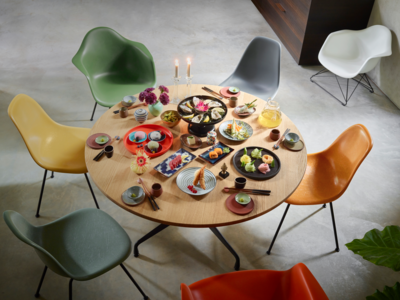 Vitra loungestoel Eames LAR zwart onderstel
