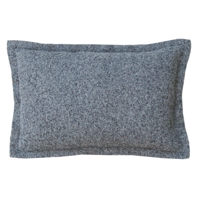 Kussen wol boucle grijs