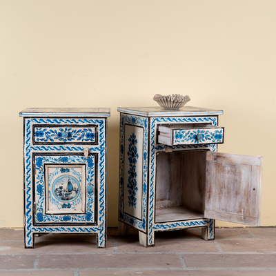 Suhasin - Handbeschilderde Nachtkastjes