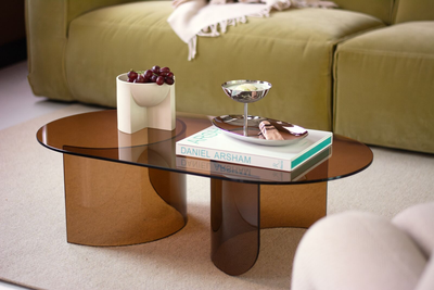Salontafel Plateau glas